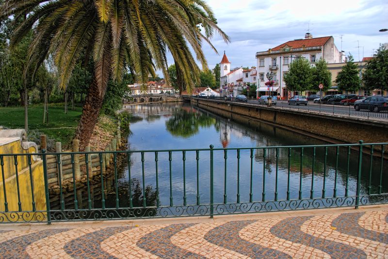 Mouchão bridge in the City of Tomar in Portugal