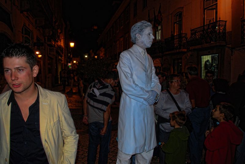 Human Statue of Antonio Silva Magalhães, the photographer of the City of Tomar