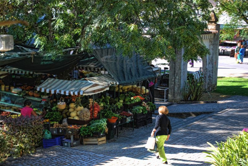 Market in Tomar, Portugal