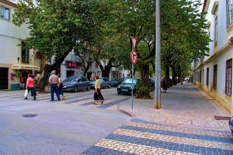 Rua dos Arcos in Tomar in Portugal