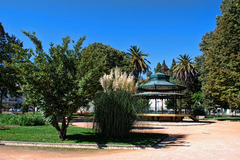 Bandstand of Varzea Pequena in the City of Tomar in Portugal