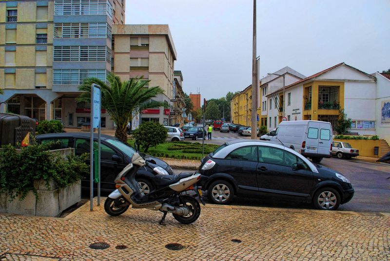 Peugeot bike in the City of Tomar in Portugal
